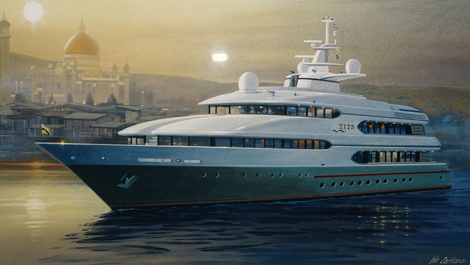 Tits: The story behind Prince Jefri's fruitily named Feadship yacht